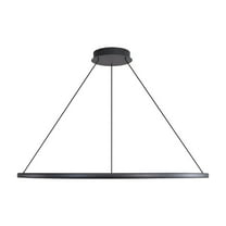 Golden Lighting Veritas Integrated LED 59in Chandelier in Sand Black