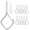 Sliver, variant on 20 PCS Black Metal Ceiling Hooks for Hanging Plants, 2.2 Inch Heavy Duty Hooks for Outdoor, Siding, Porch, and Ceiling Use