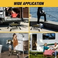 thumbnail image 7 of Nilight RV Steps Folding Aluminum Step Stool Heavy Duty Camper Steps, 16.5"x12" Surface, 4 Levels Adjustable Height Portable Platform Step Anti-Slip Rubber feet Supports up to 500lbs for Camper,Black, 7 of 7