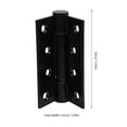 thumbnail image 2 of FONWILYO 2Pcs Spring Loaded Door Hinges Black Auto Close Door Hinges for Wooden and Screen Doors, 2 of 7