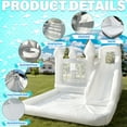 thumbnail image 4 of 13.7 FT  White Bounce House with Blower Jumping Castle with Slide & Ball Pit for Kids (Oxford Material), 4 of 7