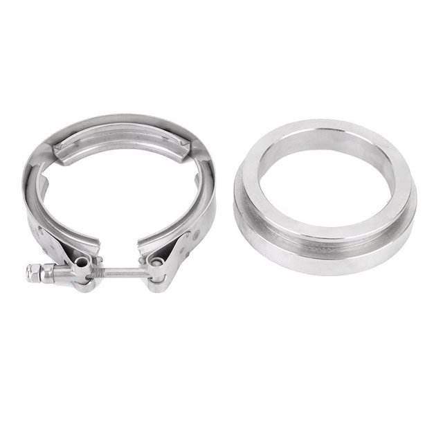 Abrazaderas En V Abrazadera 3.25in Steel GT45 Turbo Downpipe Exhaust V-Band Clamp With Flange Ccdes Otros
