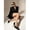 SKU00011-L-skin color, variant on Women Glossy Sheer Black Pantyhose, Stretch Silky Shiny Oil Finish Tights, Slimming Breathable Hosiery For Daily Nightclub Streetwear Outfits