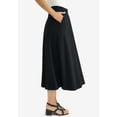 thumbnail image 2 of Jessica London Women's Plus Size Soft Ease Midi Skirt, 2 of 6