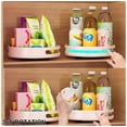 thumbnail image 2 of Billuyoard Estante giratorio de 360 ​​grados estante giratorio almacenamiento de cosméticos organizador antideslizante dormitorio cocina Gadget bandeja Cocina y Comedor Rosa Pequeño Billuyoard HA011511-05B, 2 of 6
