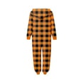 thumbnail image 4 of Family Halloween Pjs Matching Sets Halloween Print Long Sleeve Zippered One Piece Pajama Hooded Jumpsuit Winter Halloween Pjs Family Set, 4 of 4