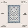 thumbnail image 2 of JONATHAN Y MDP101C-4 Modern Persian Vintage Moroccan Traditional Blue/Ivory/Red 4 ft. x 6 ft. Area Rug, Country Floral, Pet Friendly, Stain Resistant, Easy to Clean, for Living Room; Kitchen, Bedroom, 2 of 10