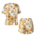 thumbnail image 5 of Xecao Groovy Hippie Flower Mushrooms print Swimsuit for women, Summer-ready, sporty style.Quick-dry fabric. Many sizes & colors., 5 of 9