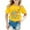 Yellow, variant on Hiijoy Toddler Girls Last Day of School Tshirt Letter Print Short Sleeve Loose Soft T Shirt
