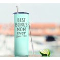 thumbnail image 2 of Mothers Day Gifts for Mother In Law Best Bonus Mom Gifts From Daughter Son in Law 20oz Green Travel Cup Gift Set for Stepmom Christmas Birthday Presents for Stepmother Tumbler with Lid Staw, 2 of 6