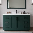 thumbnail image 2 of Wyndham Collection Miranda 54" Wood Single Bathroom Vanity in Black/Green, 2 of 6