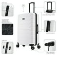thumbnail image 4 of InUSA Trend 28" Hardside Lightweight Luggage with Spinner Wheels, Handle, and Trolley, White, 4 of 13