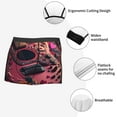 thumbnail image 3 of Lukts Romantic Heart Guitar Pattern Men's Underwear Covered Waistband Boxer Briefs-Small, 3 of 5