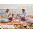 thumbnail image 4 of Waterproof Sandproof Beach Blanket, Oversized Sand Free Outdoor Mat 71" x 87" for 1-4 Adults, with Ground Stakes & Storage Bag for Beach, Picnic, Camping, Outdoor Travel, 4 of 8
