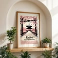 thumbnail image 5 of Kyoto Vintage Poster – Japanese Cherry Blossom Art Print - Kyoto Japan Illustration Travel Poster Floral Architecture Vintage Poster Scenic Unframed Wall Art Print 32 x 48 inches, 5 of 60