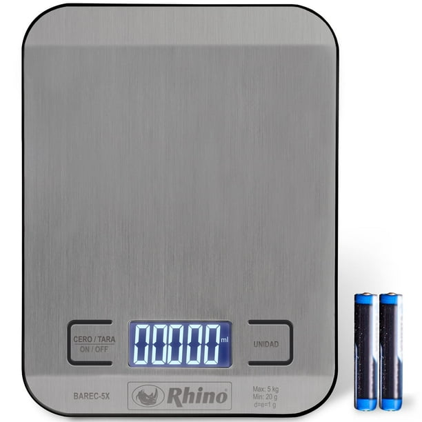 Báscula Digital Cocina Rhino BAREC-5X Capacidad 5kg Walmart en línea