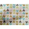 thumbnail image 4 of oneOone Organic Cotton Voile Fabric Triangle Ikat Printed Craft Fabric BTY 42 Inch Wide, 4 of 4