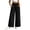 Black, variant on Sevevn Women’s Elastic High-Waisted Tiered Hem Palazzo Pants Flowy Wide Leg Casual Trousers with Side Pockets