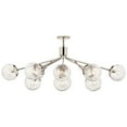 thumbnail image 4 of 52703PN Kichler Lighting Silvarious - 12 Light Chandelier-17.75 Inches Tall and 26.75 Inches Wide-Polished Nickel Finish-Clear Crackle Glass Color, 4 of 8