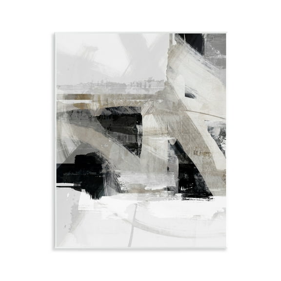Stupell Industries Urban Industrial Complex Abstract Painting Unframed Art Print Wall Art, 11 x 14