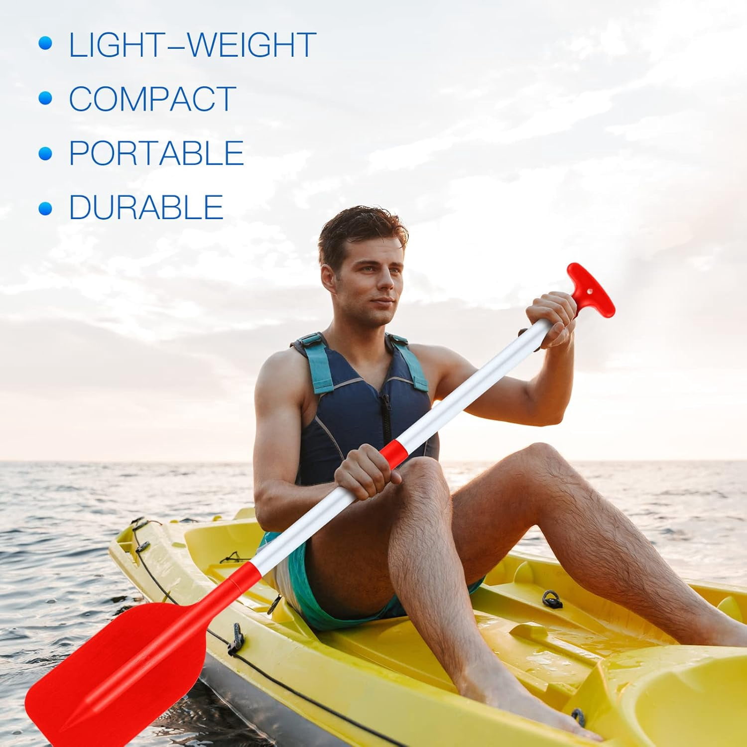 Boat Canoe Paddles Telescoping Collapsible Oar Aluminum 21.3-41.7 in Kayak Paddles Adjustable Length for Kayak Inflatable Dinghy Water Sport Boat Accessories