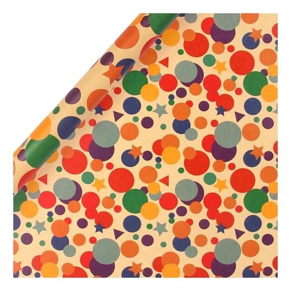 Birthday Wrapping Paper Roll 300 X 43 Cm, Upgraded Wrapping Paper Set, Book Wrapping Paper, Gift Wrapping Paper, Kraft Paper Wrapping Paper, Suitable for Birthday Parties And Birthday Gifts.