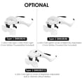 thumbnail image 4 of TFixol Bandeau Réglable avec 4 Lumières LED, 5 Lentilles Acryliques Interchangeables, Rechargeable par USB, Blanc (9892B2C1), 4 of 7