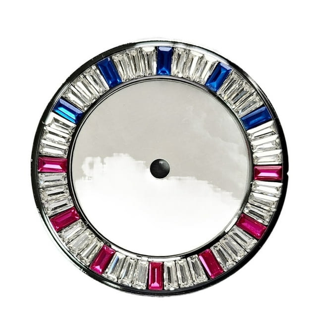 WANGQ Cadran de Montre Texture Coquille 28,5 mm Échelle Diamant Coloré Cadrans de Montre Accessoires de Modification Pièces de Réparation pour Mouvement NH35 NH36