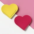 thumbnail image 3 of XYCCA 5Pcs Handcrafted Faux Leather Corner Bookmark Waterproof Soft Mini Vintage Heart-Shaped Page Notebook Accessory-3062, 3 of 5