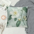 thumbnail image 2 of Nawypu Throw Pillow Cover Texture Twig Jasmine Flowers Leaves Watercolor Flower Green Object Design Summer Paper Home Decor Pillowcase Square Cushion Cover for Sofa Couch Bed Garden Office, 2 of 5