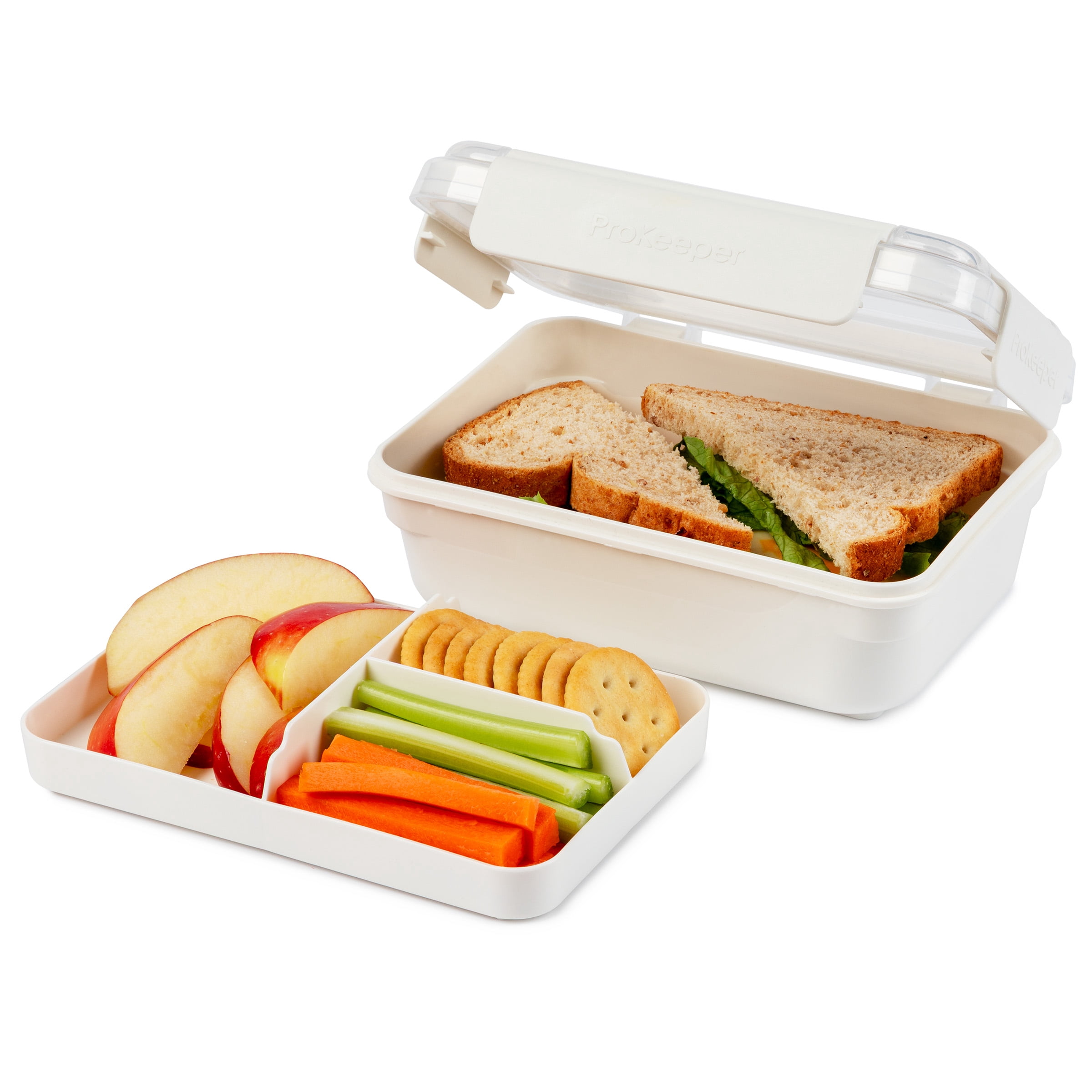 Prokeeper+ Plastic Bento Lunch Box Food Container with Divider