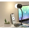 thumbnail image 2 of Graflsoa Multifunctional LED Desk Lamp with Wireless Charging, Bluetooth 5.0 Speaker, 3-Color Adjustable Lighting, and Stepless Dimming in Sleek White Design, 2 of 7
