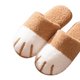 thumbnail image 3 of Suaves Y Cálidas para El Pantuflas Térmicas Planas Con Forma Pata Gato Felpa Cómodas Antideslizantes Sala Estar, 3 of 9