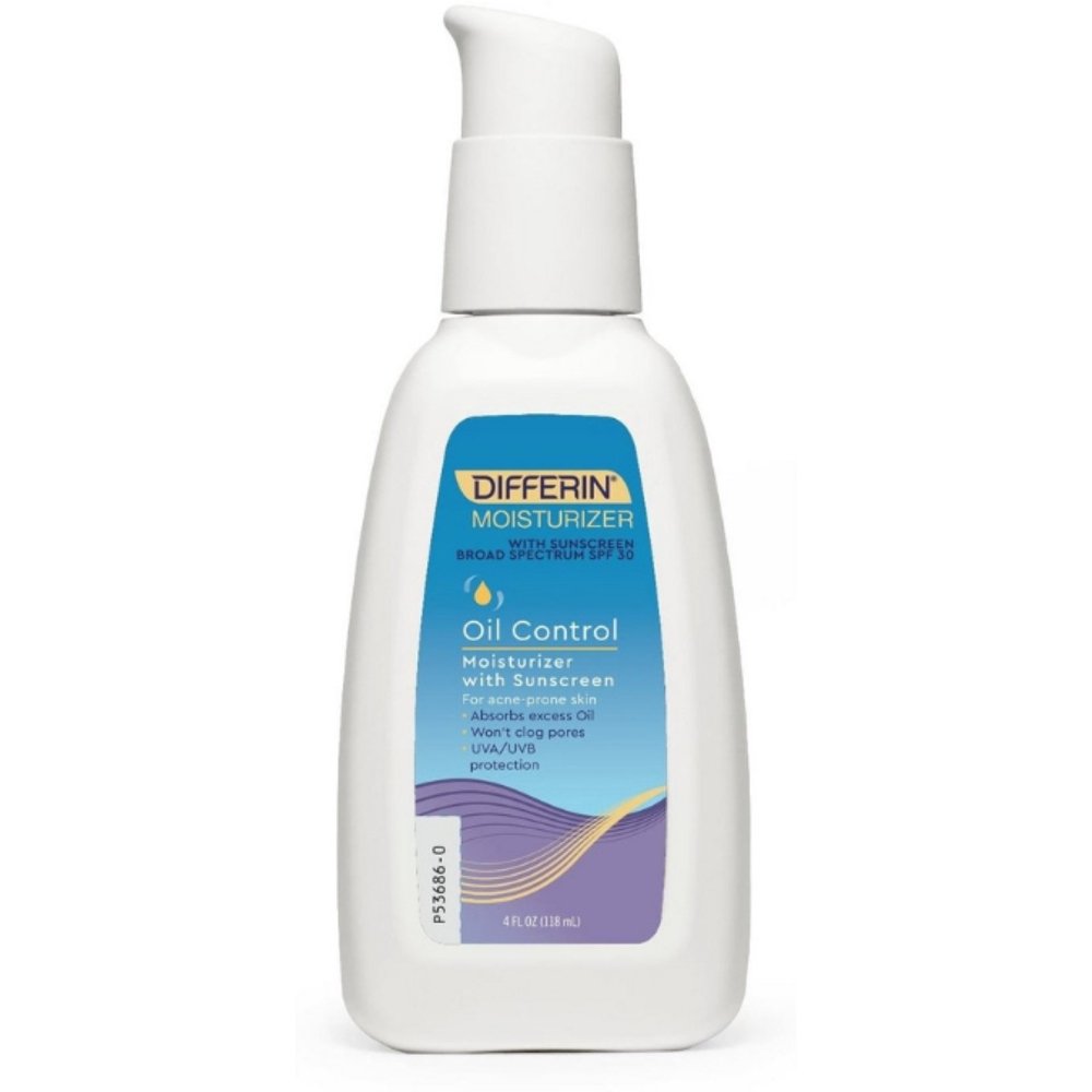 Differin Oil Absorbing Moisturizer with Sunscreen, SPF 30, 4 oz (Pack
