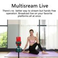 thumbnail image 4 of Soporte de seguimiento inteligente Transmisión en vivo Objeto facial automático Selfie Stick 360 Rotación Siga Vlog Disparo Soporte para cámara, Verde Inevent EL000687-02B, 4 of 7