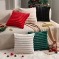 thumbnail image 4 of Taibuwu throw pillow covers set of 2 soft pillowcase with velvet back faux rabbit fur cushion covers decorative home decor for couch sofa bedroom livingroom, 4 of 5