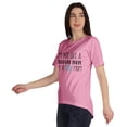 thumbnail image 4 of Inkmeso Scoop-Neck IM Not Like A Regular Mom IM A Cool Mom Graphic Tshirt, 4 of 8