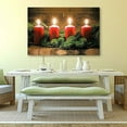 thumbnail image 2 of IDEA4WALL Canvas Print Wall Art - Christmas Candles for Celebration Painting - Xmas Print Artwork Photography Realism Decoration for Living Room, Bedroom, Dining Room - 32"x48", 2 of 4