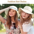 thumbnail image 2 of 21 Pcs Fashion Hat Chains Set, Multicolor Turquoise Faux Pearl Irregular Design Accessories, Women Trucker Hat Chains for Music Festivals Parties & Daily Wear, 2 of 5