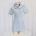 thumbnail image 2 of Lencería sexy de talla grande, uniforme de sirvienta, enfermera, traje de tentación, juego de rol de ángel blanco 203, 2 of 3