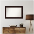 thumbnail image 5 of Amanti Art Custom Framed Wall and Bathroom Mirror (27.25 x 39.25 in.), Coffee Bean Brown Frame, 5 of 7