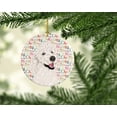 thumbnail image 2 of Poodle Standard White Christmas Ceramic Ornament 2.8 in x 2.8 in, 2 of 3
