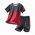 thumbnail image 5 of kpoplk Baby Boy Girl Summer Clothes Golf Embroidery T Shirt Gingham Plaid Shorts Set 2Pcs Sports Outfit(Red,5-6 Y), 5 of 5