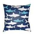 thumbnail image 2 of Sharks 20 x 20 x 4 Throw Pillow, 2 of 2