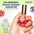 thumbnail image 5 of Blossom Matcha Tea Scented Cuticle Oil, Hydrating, Moisturizing, Strengthening, Infused with Real Flowers, 0.5 fl. oz., 5 of 7