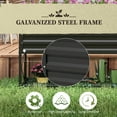 thumbnail image 5 of Outsunny Galvanized Raised Garden Bed with Legs and Storage Shelf, Black, 5 of 9