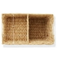 thumbnail image 6 of Casafield Stair Basket with Handles, Natural - Woven Water Hyacinth Staircase Step Organizer Bin, 6 of 7