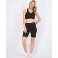thumbnail image 6 of Real Essentials 4 Pack: Women's 9" Bermuda Long High Waisted Shorts with Pockets Casual Workout Athletic (Available in Plus), 6 of 7