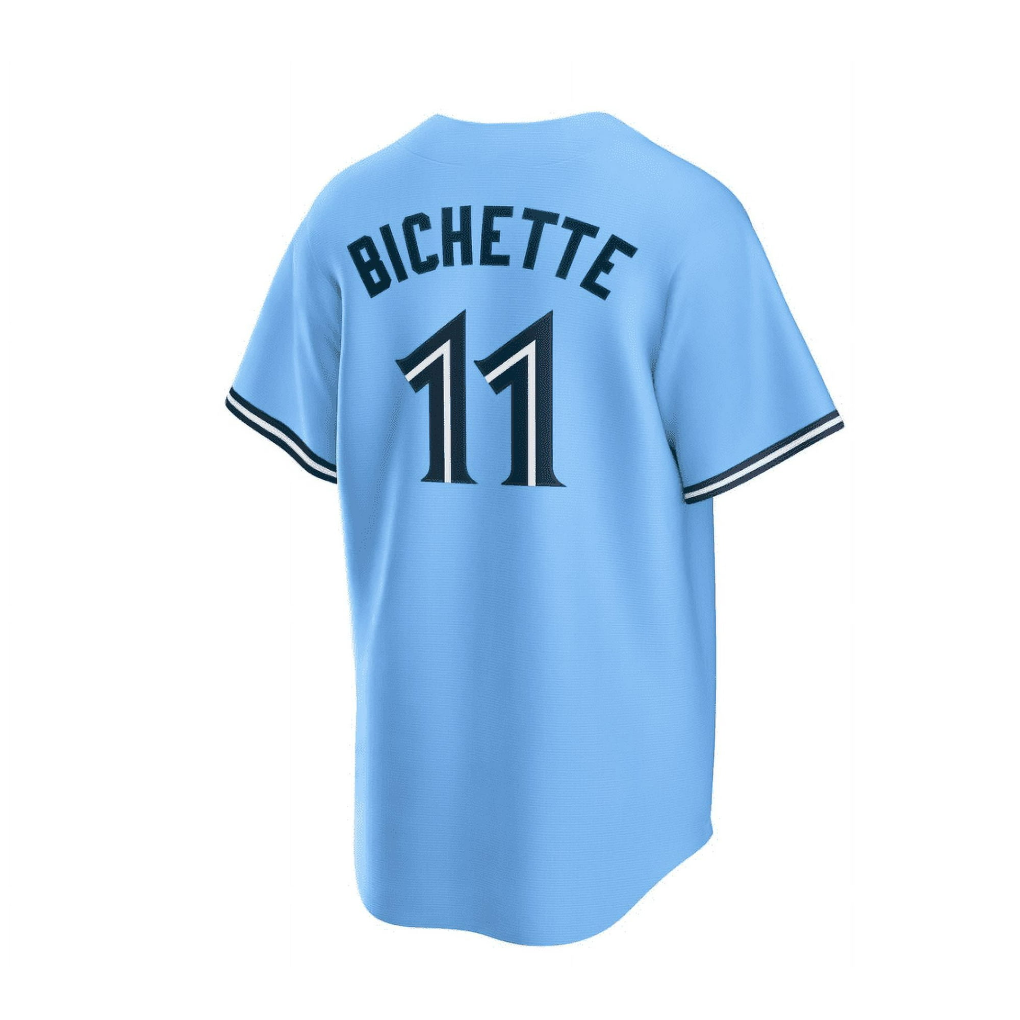 Modern Goose Men s Toronto Blue Jays Baseball Jersey Guerrero Jr.27 Bichette 11 Adult Replica Player Name Navy Jersey Other