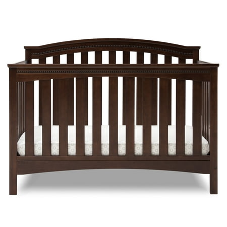 Delta Children Waverly 6-in-1 Convertible Baby Crib, Walnut Espresso